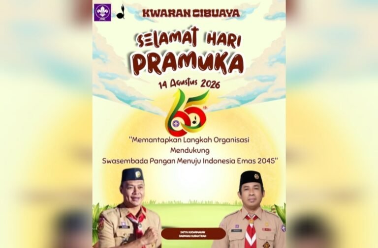Kwaran Cibuaya Peringati Hari Pramuka ke-65, Dukung Swasembada Pangan