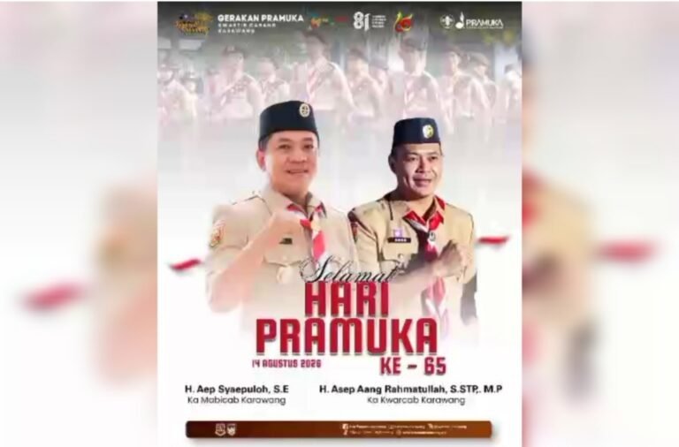 Kwarcab Karawang Peringati Hari Pramuka ke-65, Dorong Generasi Muda Berkarakter