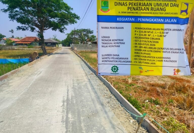 Proyek Jalan Pajaten–Jayamulya Rp189,4 Juta Diduga Lambat, Warga Minta PUPR Tak Tinggal Diam